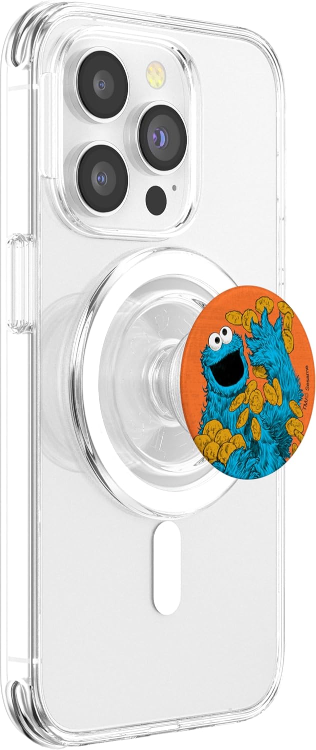 Sesame Street Cookie Monster PopSockets PopGrip for MagSafe