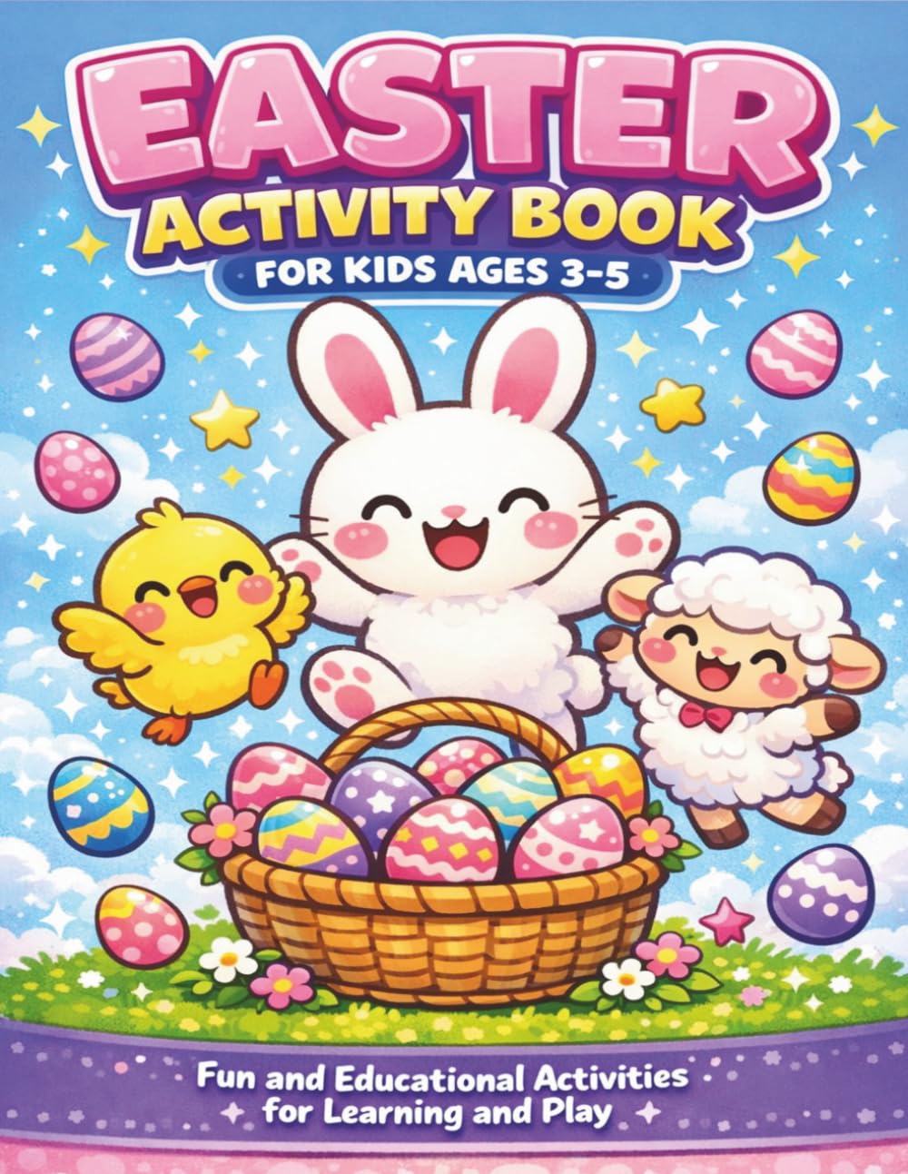 Easter Activity Book for Kids Ages 3–5: Early Learning Coloring, Mazes, Tracing and Puzzles for Fun and Skill Building
