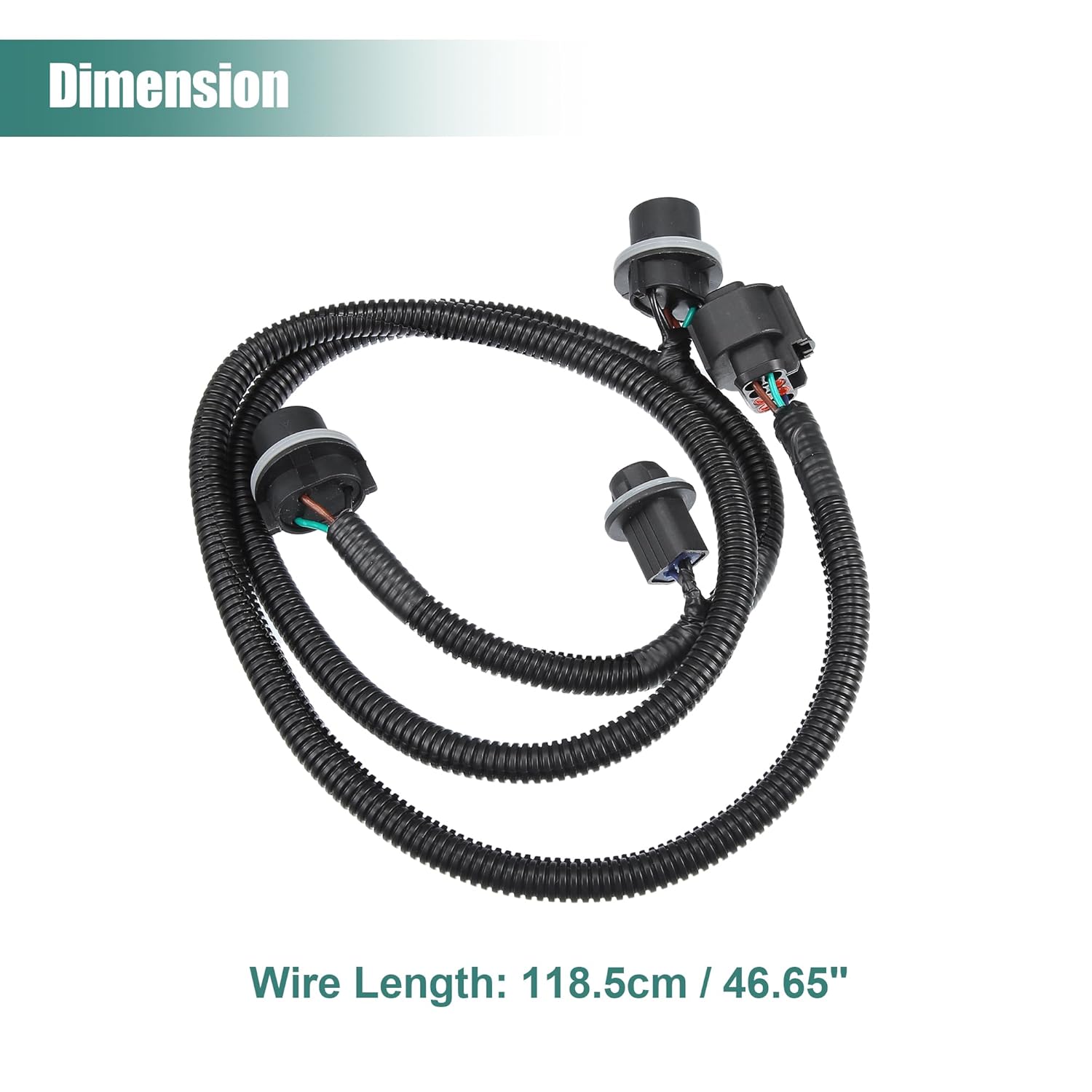 uxcell 1set Driver Side Tail Lamp Wiring Harness for Chevrolet Silverado 1500 2014-2015 No.23141278 Tail Light Socket Wire Harness