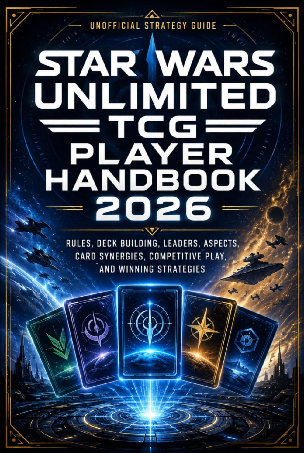 STAR WARS UNLIMITED TCG PLAYER HANDBOOK 2026: Rules, Deck Building, Leaders, Aspects, Card Synergies, Competitive Play, and Winning Strategies