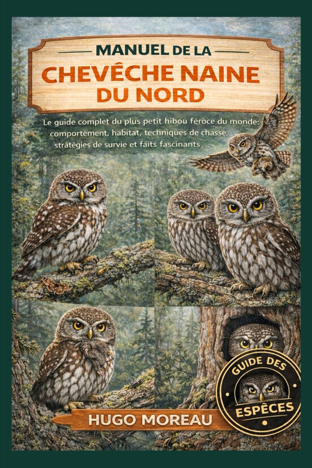MANUEL DE LA CHEVÊCHE NAINE DU NORD: Le guide complet du plus petit hibou féroce du monde: comportement, habitat, techniques de chasse, stratégies de survie et faits fascinants