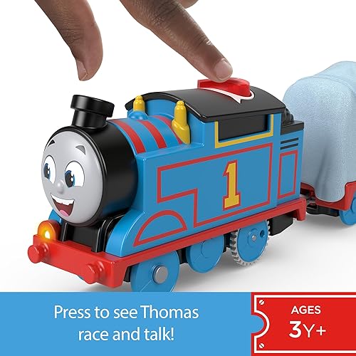 Miniatura 8 de Thomas & Friends - Tren de juguete motorizado Gordon con batería con sonidos y frases para juegos de simulación, preescolar, niños a partir de 3 años