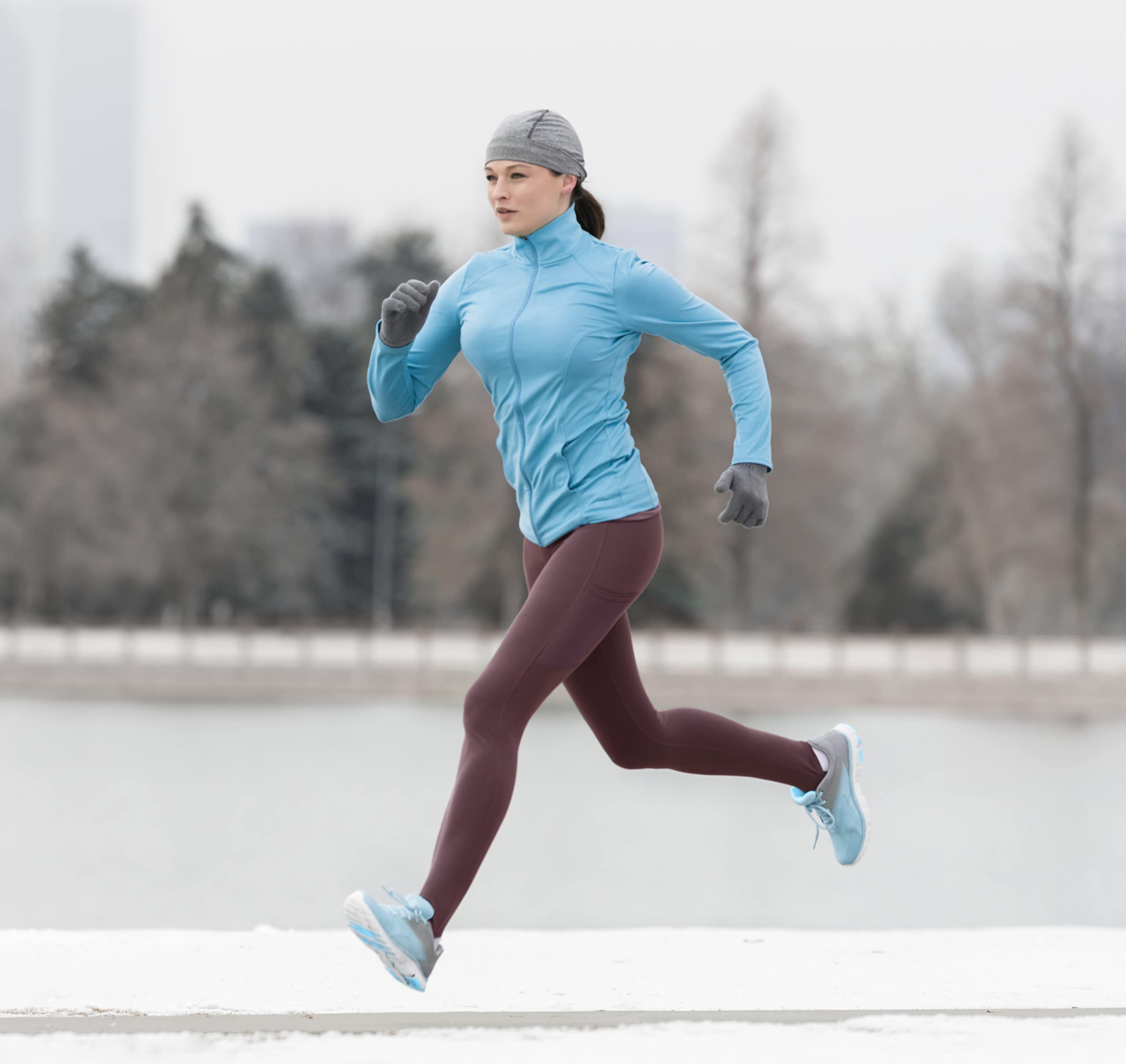 ineepor Leggins Termici Donna Invernali Felpati con Tasche Leggings Resistenti all'Acqua a Vita Alta
