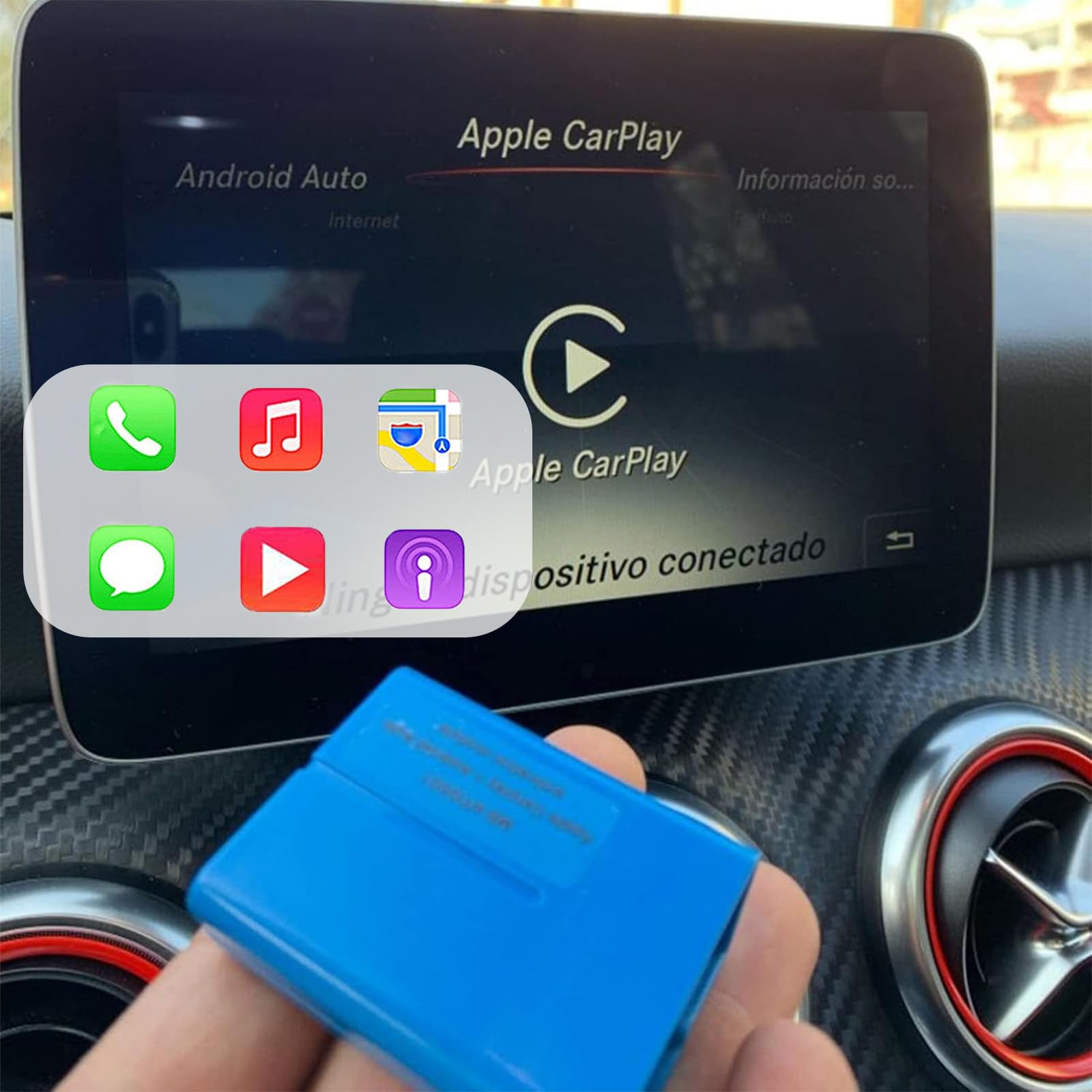 Narzędzie do aktywacji samochodu, aktywator OBD, kompatybilne z CarPlay i Android Auto, pasuje do NTG5S1 A/B/CLA/GLA/GLE/CLS