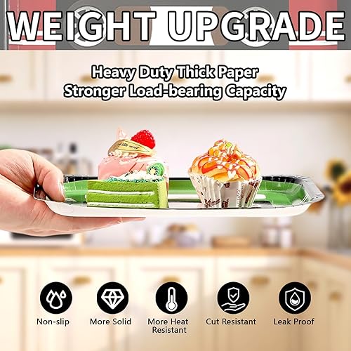 Miniatura 5 de Grencian 60 platos de cinta de cassette de 10 x 6.5 pulgadas, platos cuadrados de papel cuadrados para fiestas temáticas de música, vajilla