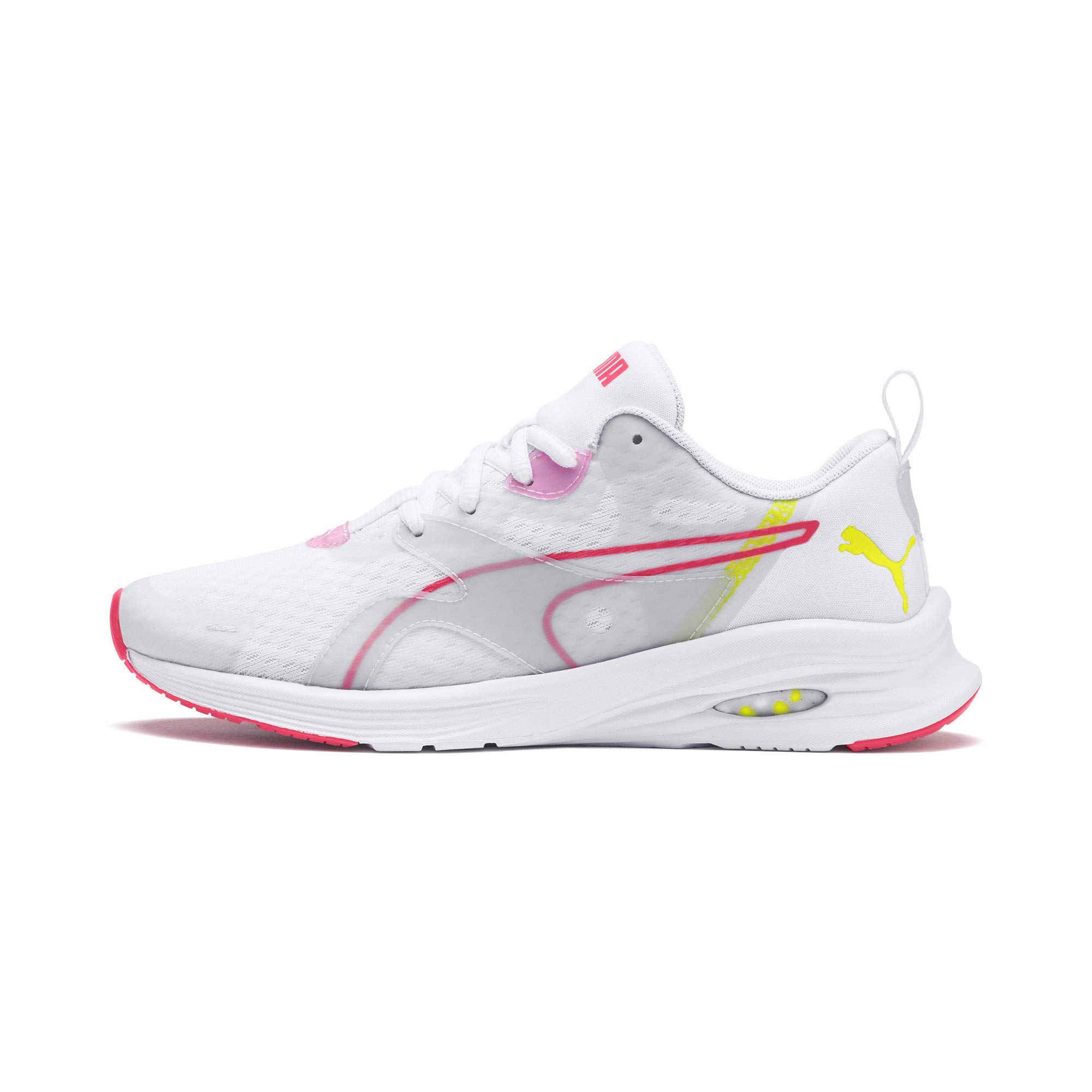 Puma Womens Hybrid Fuego WNS White-Pink Alert-Yellow Alert Running Shoe - 4 UK (19266302) (B07TLY4VK2) Amazon Price History, Amazon Price Tracker