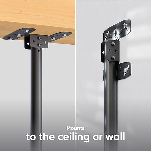 Miniatura 5 de ONKRON Soporte de TV de techo para pantalla de 32 a 80 pulgadas de hasta 150 libras, montaje en altura ajustable con giro e inclinación, VESA 100 x