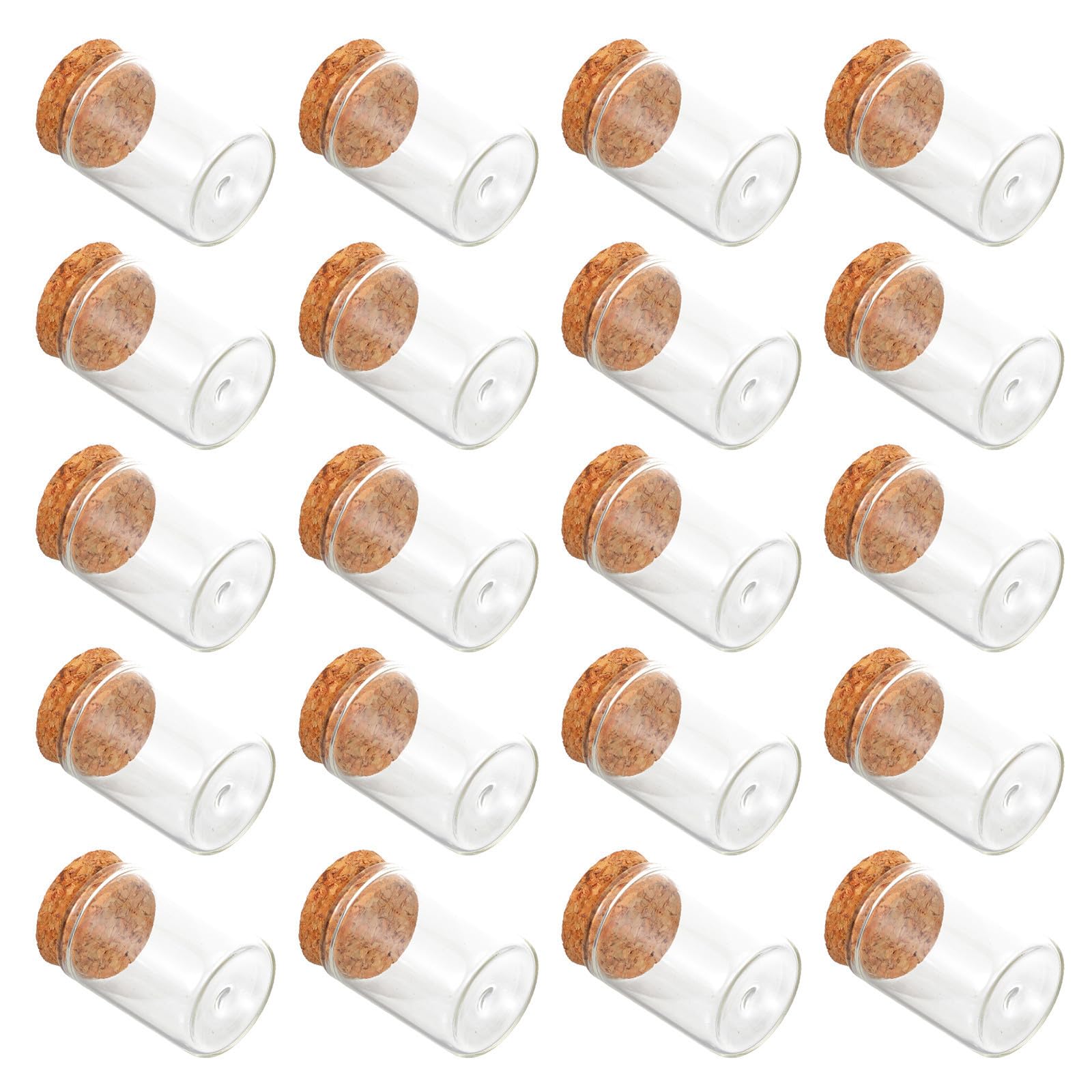 Flacons en verre pour décoration de mariage lot de 48 mini bouteilles 15ml à liège