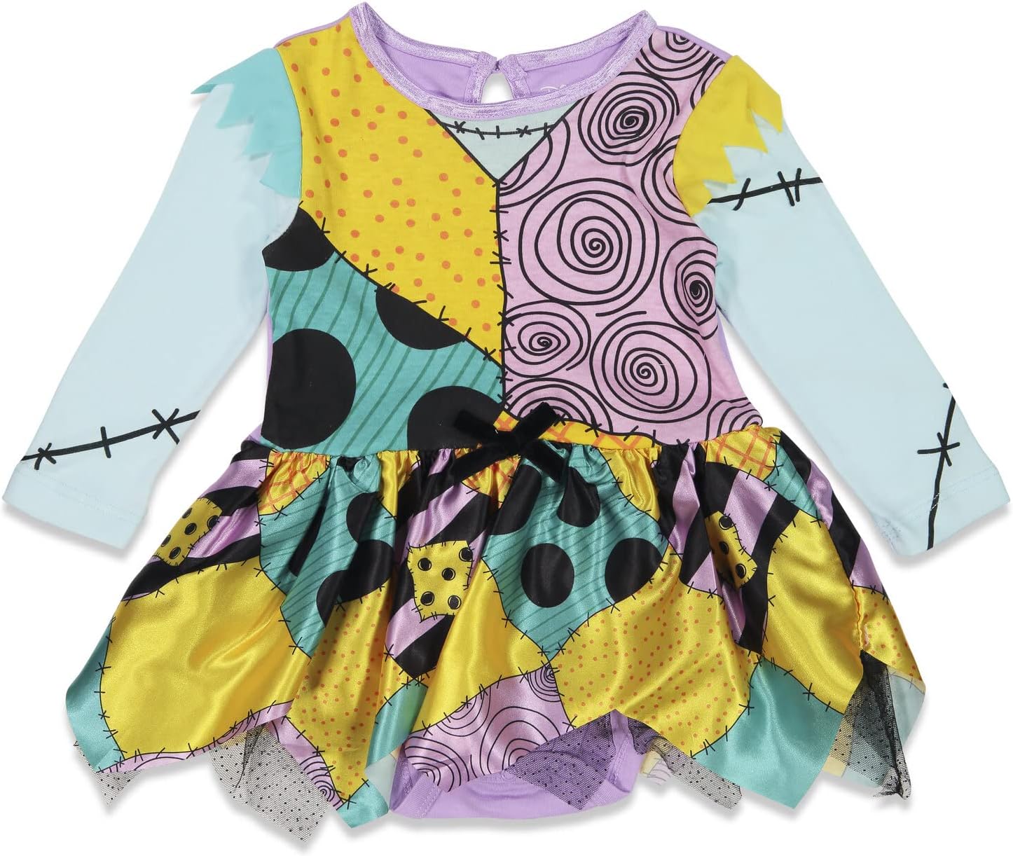 Disney Nightmare Before Christmas Baby Girls Cosplay Dress and Headband Set Newborn to Infant Sizes (Newborn - 24 Months)