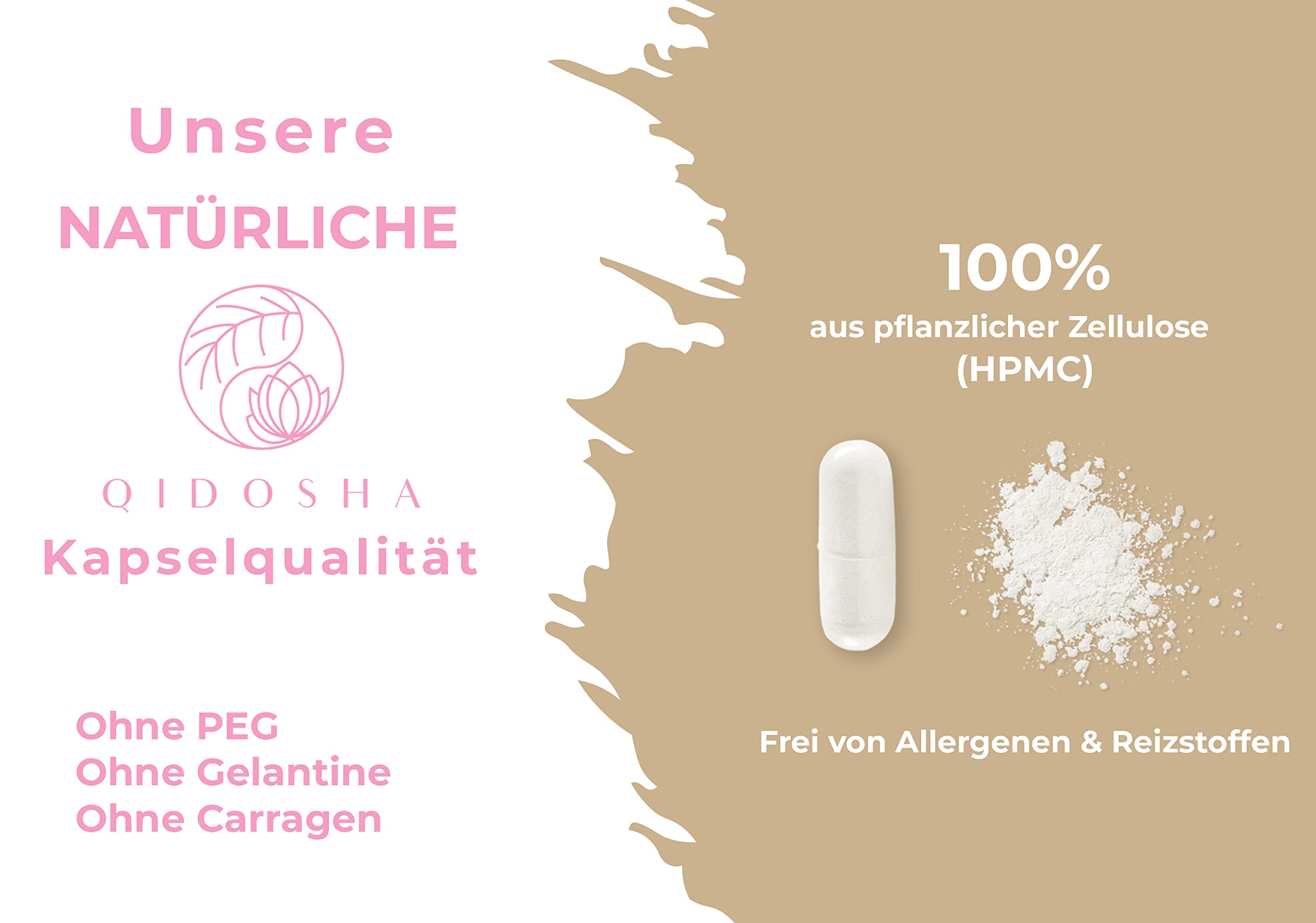 QIDOSHA® Wild Yams Wurzelextrakt, 240 Stk/Glas, 1000mg Wilder Yams Wurzelextrakt mit 200mg Diosgenin je Tagesportion, Mexikanischer Wild Yam Kapseln hochdosiert, vegan, in Deutschland gefertigt