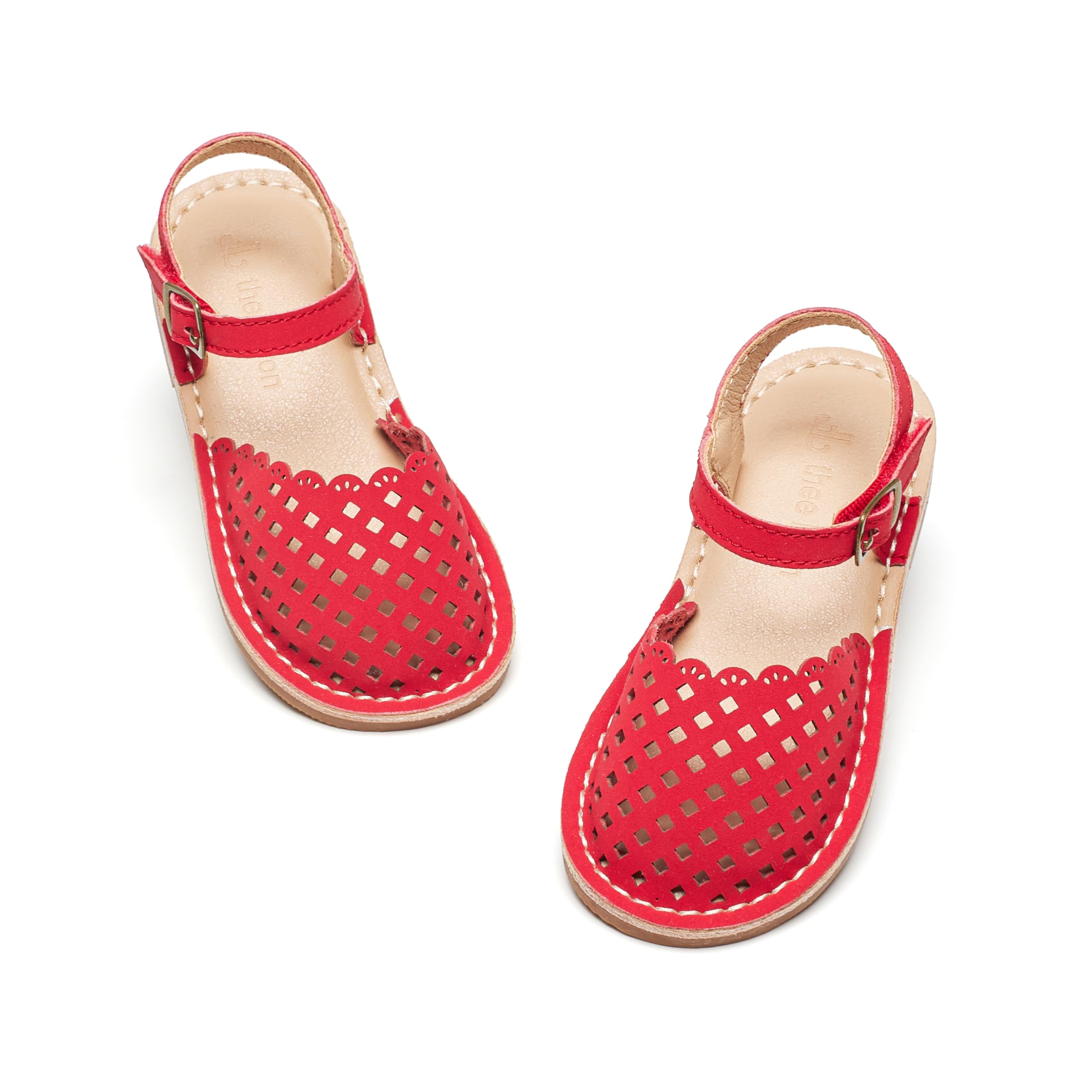 THEE BRON Toddler Girls Espadrilles Sandals Hollow Out Rustic Dress Shoes