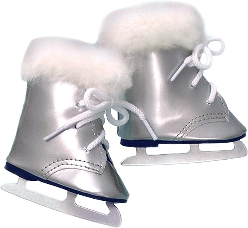 Sophia's - 18" Doll - Ice Skates with White Fur Trim