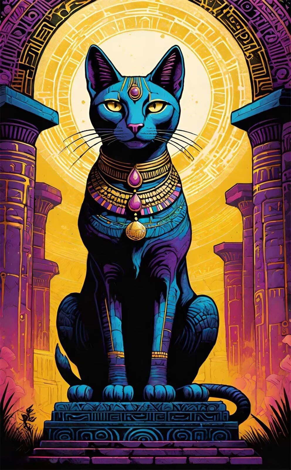 Puzzle 1500 Piezas para Adultos y Familia - Gato Vintage | Rompecabezas de 87x57 cm | Juego de Mesa de Descompresión y Relajación Cumpleaños