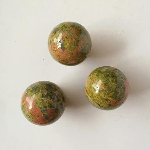 Vista 40 de Escultura de esfera de adivinación de cristal curativo de piedra lunar de 1.575 pulgadas, bola de piedras preciosas, Feng Shui Chakra Aura Piedra