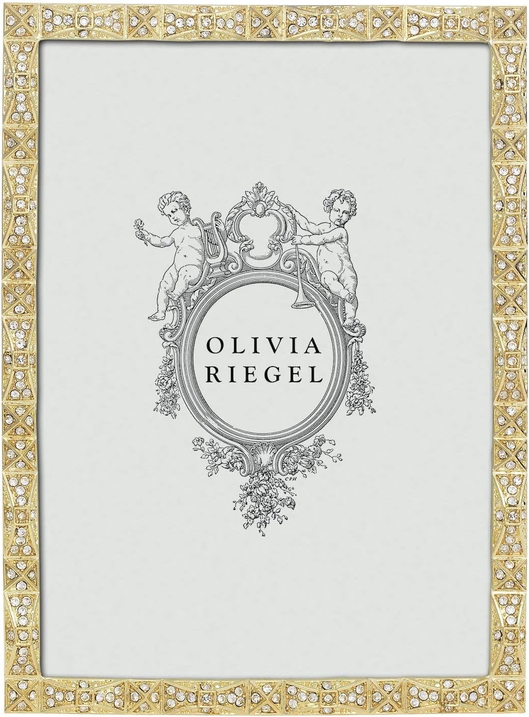 Olivia Riegel Gold Remy Cast Pewter Photo Frame with Crystals (5"X7")