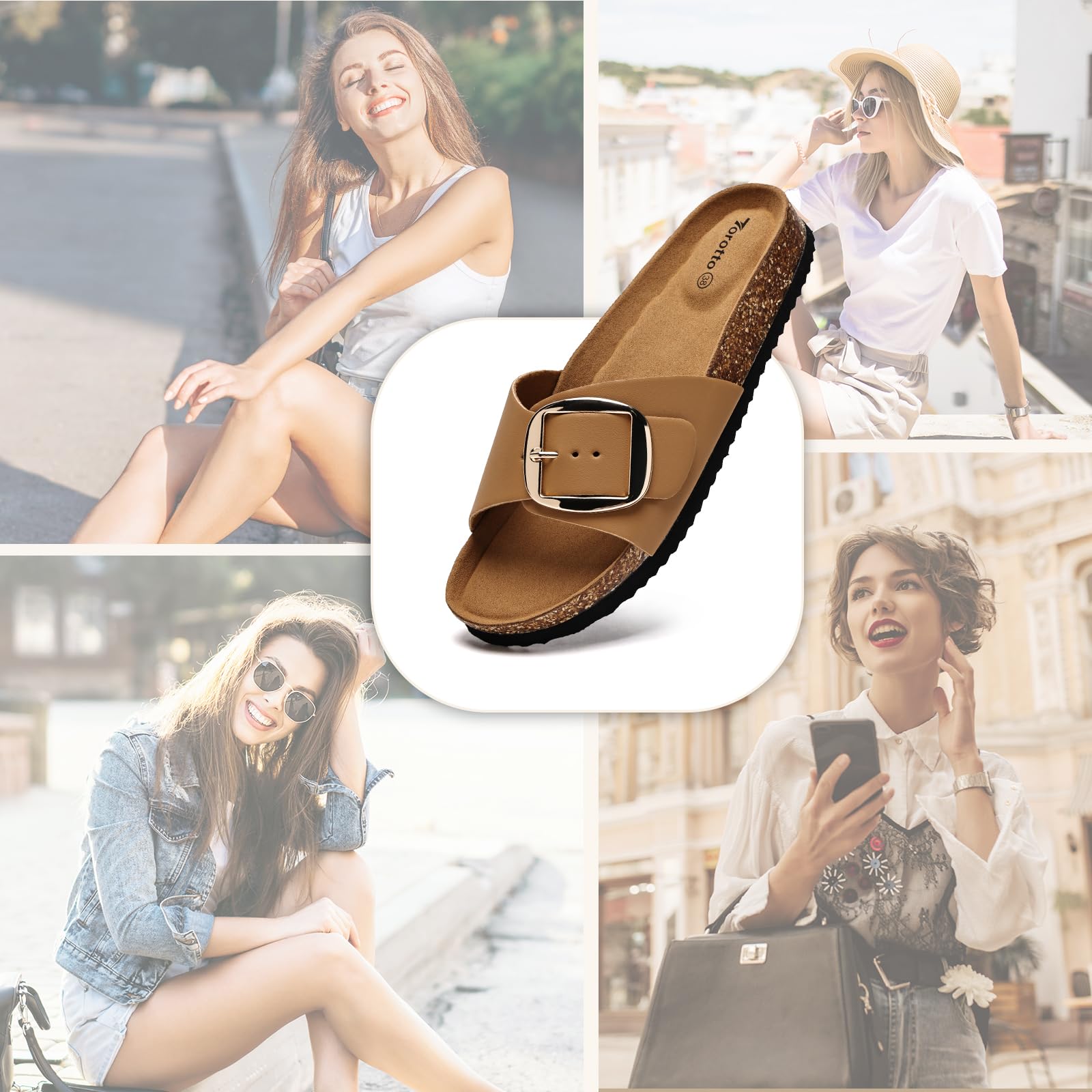Torotto Donna da Sandali Pantofole
