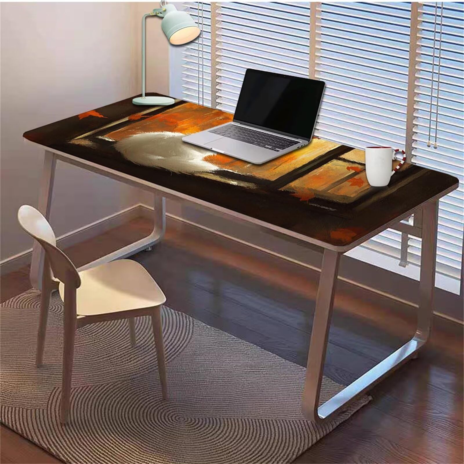 Gamingowa podkładka pod mysz 1200 x 600 x 3 mm, XXL, wodoszczelna, odporna na ścieranie, z przyszytymi krawędziami, żółta, podkładka na biurko, poprawia prędkość i precyzję pod laptopa, komputera