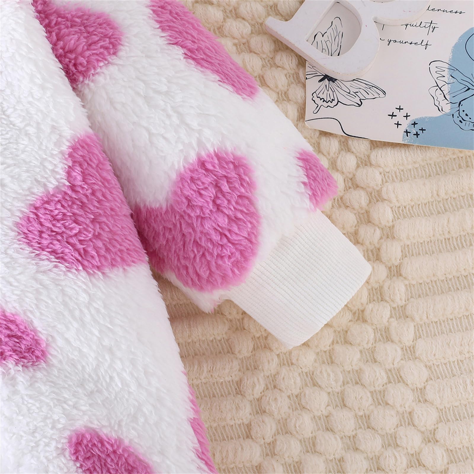 Vêtements pour nouveau-nés Combinaison de neige ourson Combinaison une pièce à capuche en polaire pour bébé (Violet, 6-9 Mois)