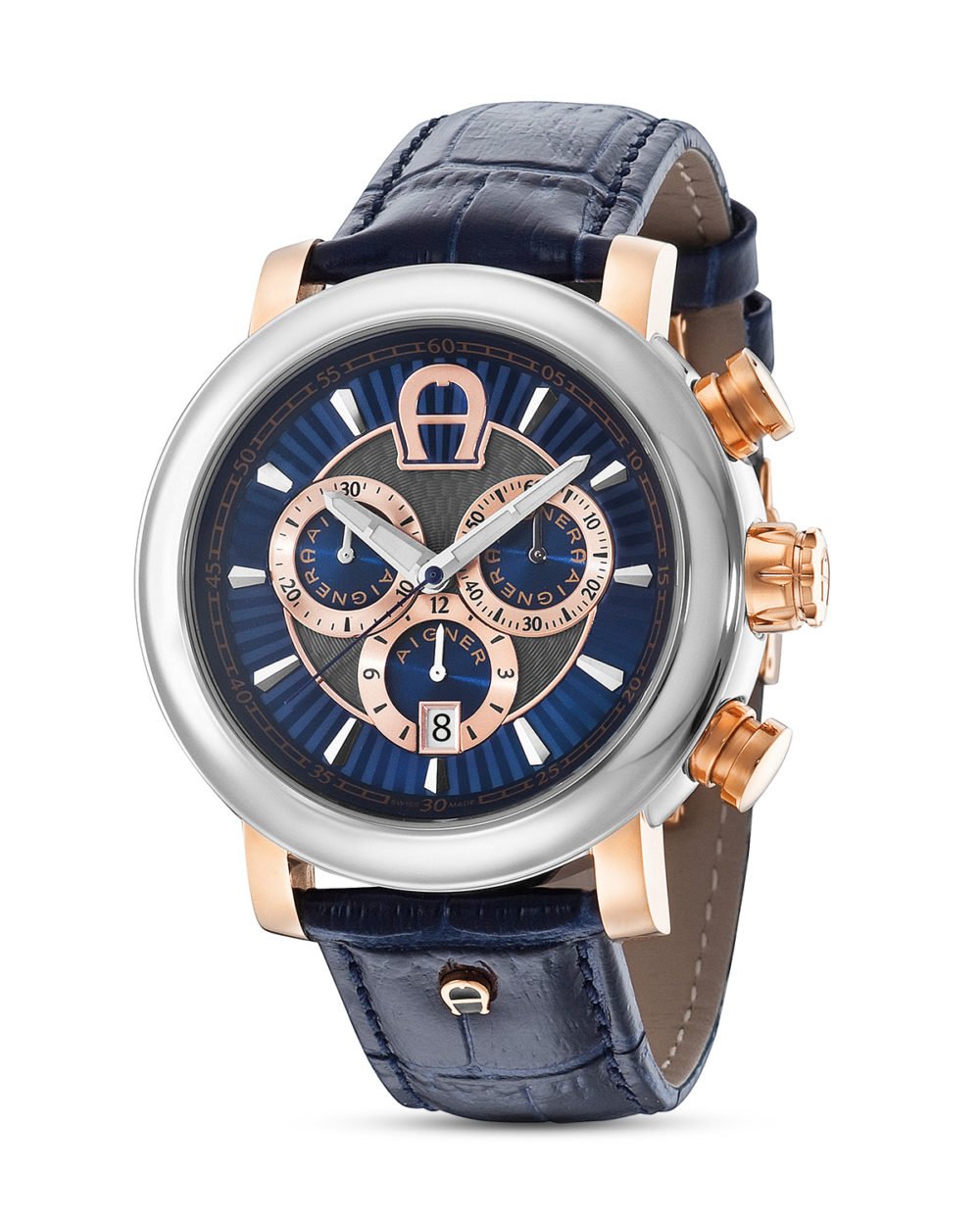 Aigner Bari All Stainless Steel Swiss Made Water Resistant Aigner