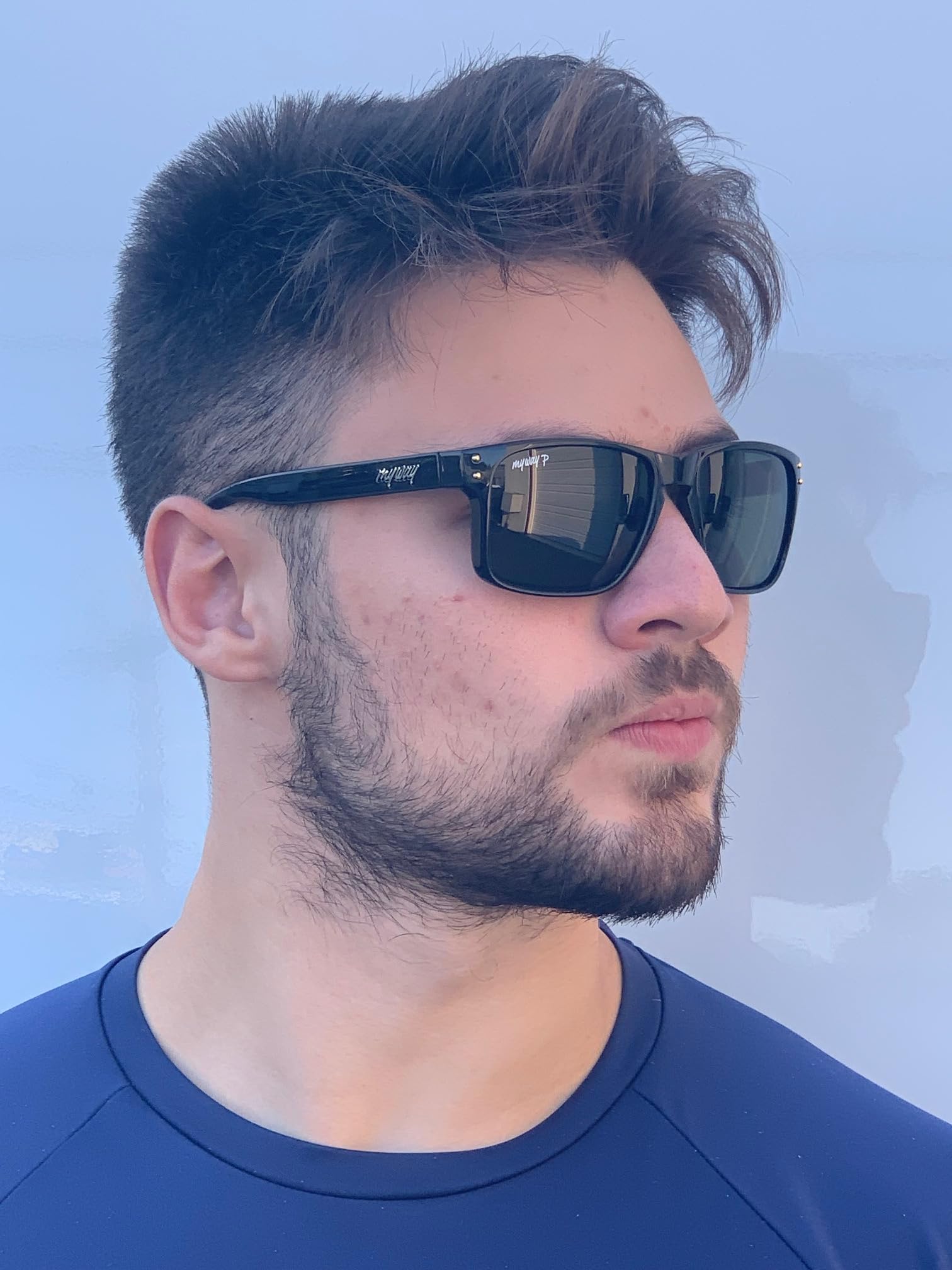 Myway Luksusowe okulary przeciwsłoneczne ze szklanymi soczewkami dla mężczyzn kobiet bieganie wędkarstwo akcesoria do gry w golfa W. Opcja okularów przeciwsłonecznych z polaryzacją, Zielona
