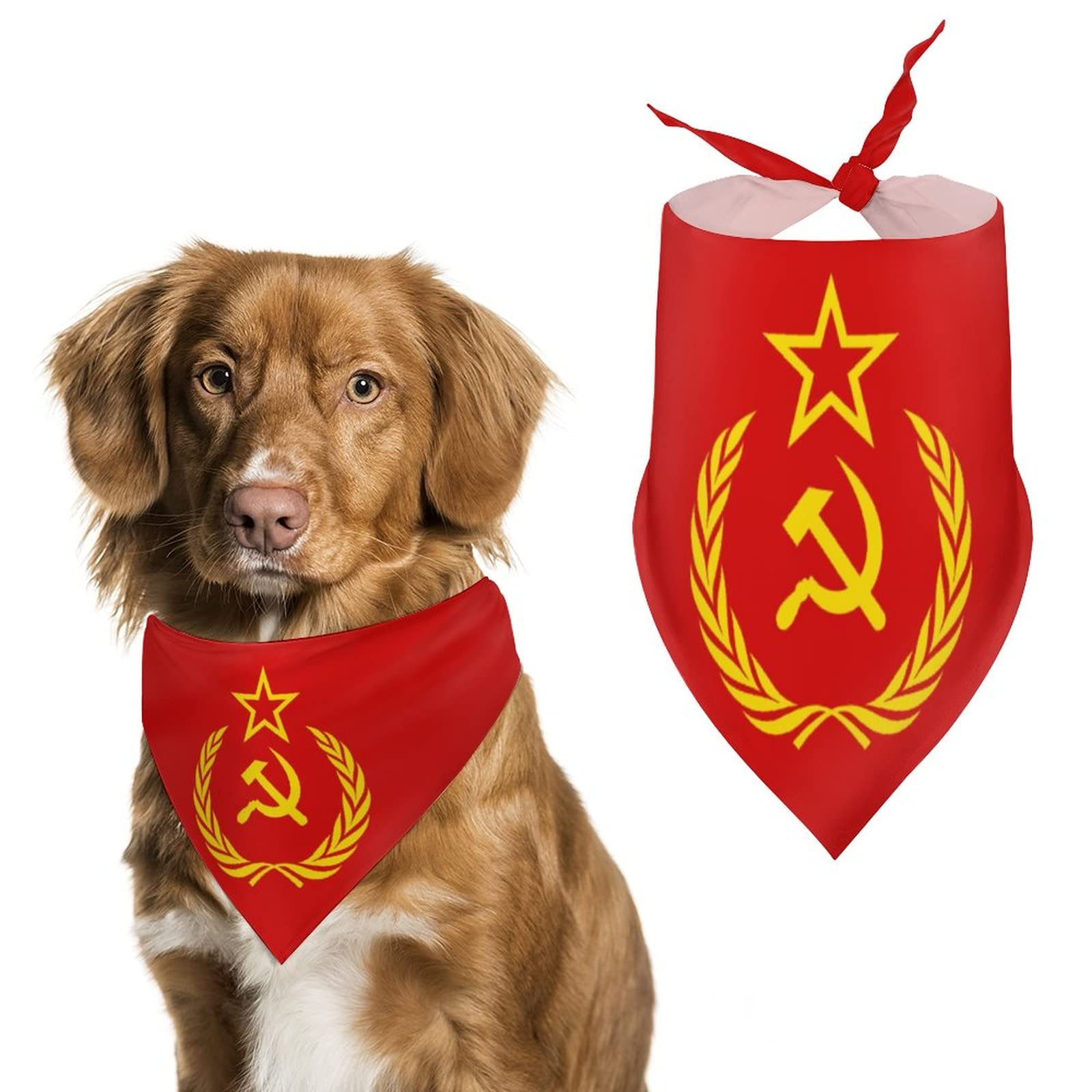 Set Van 2 Kerst Hondenbandana - Halsdoek Voor Je Huisdier Bandana Hond Honden Kat Sjaal L