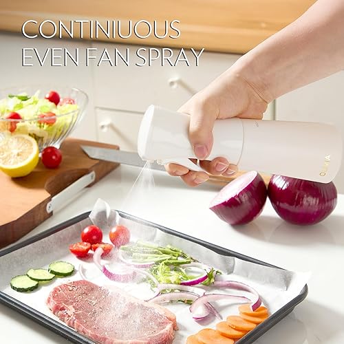 Miniatura 5 de FLAIROSOL OLIVIA Pulverizador de aceite de oliva para cocinar, botella de aerosol de aceite de oliva de vidrio de 200ml, aerosol de cocina continuo