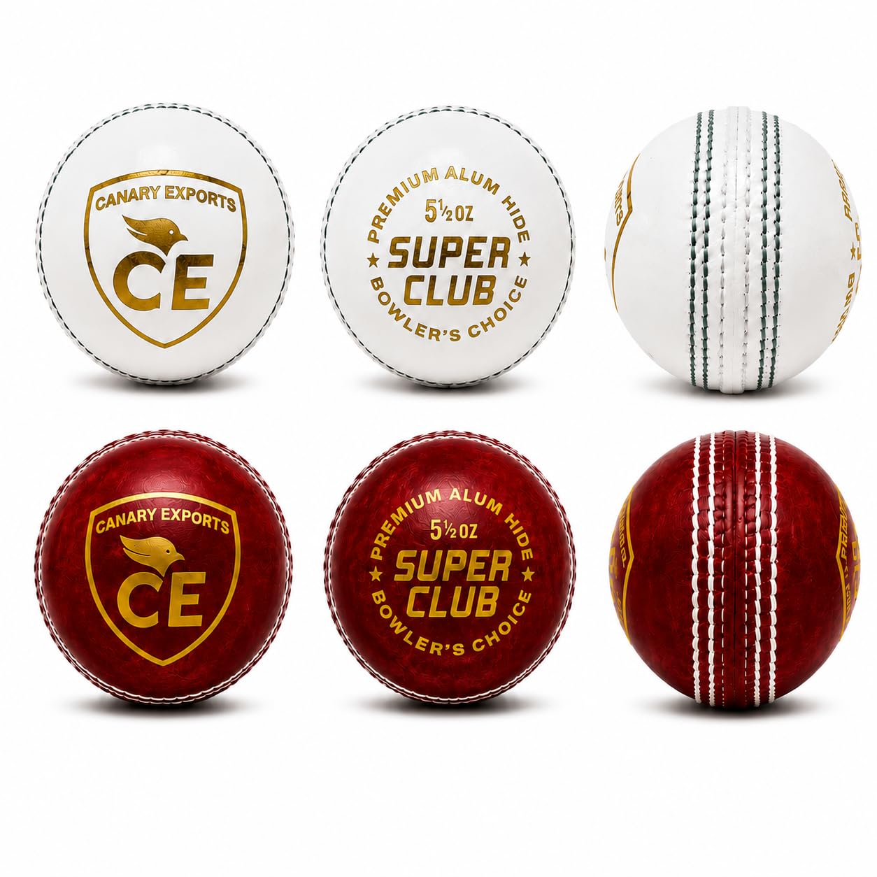 Junior Kids Cricket Ball | Pack of 6 | 3 Red + 3 White| Practice and Training, Premium Alum Hide Leather Ball with Machine Stitched Seam,Water Resistant,(130-145 gm Each)-picture-20