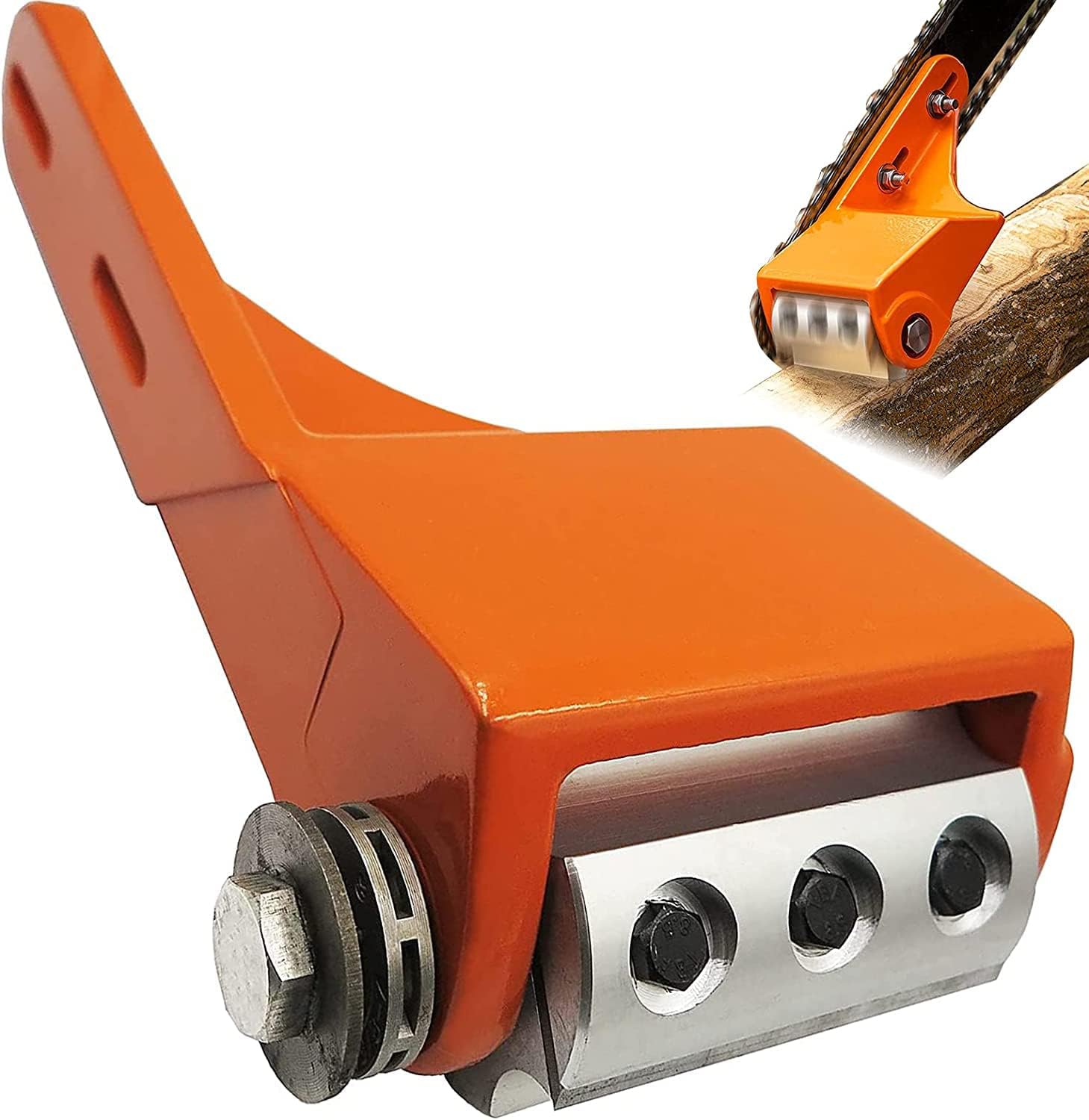 Kweetle Upgraded Log Peeler Log Chainsaw Attachment with 2 Blades