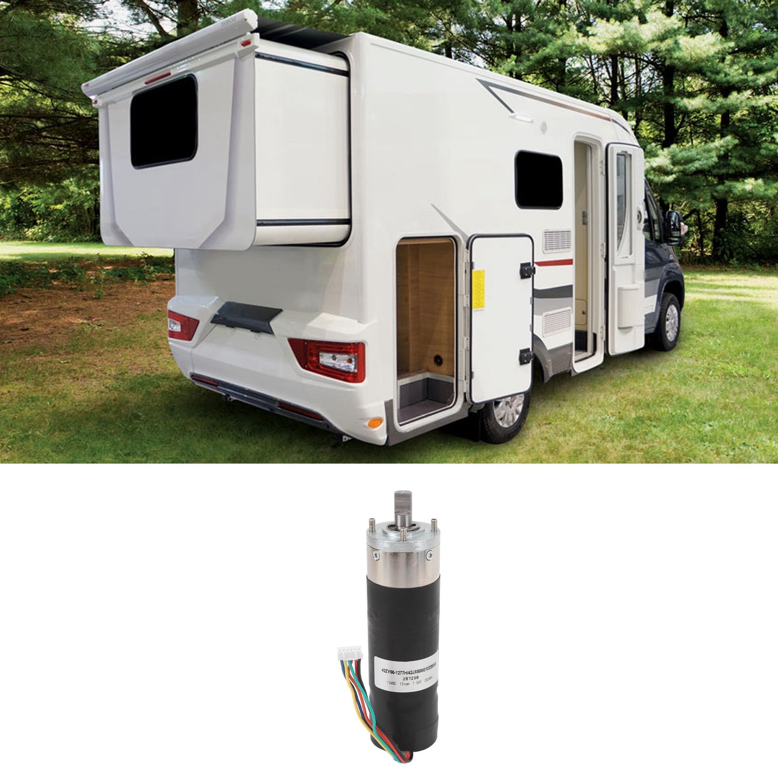 RV Power In Wall Slide Out Motor 287298 High Torsion 5001 Gear Ratio 12V DC Sostituzione per Lippert LCI Schwintek In Wall Slide System, Coachman, Prism, Montana