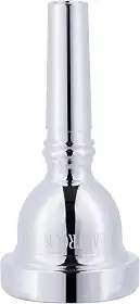 EASTROCK Bocal de trombone, bocal de trombone banhado a prata, haste pequena, 6 1/2AL, acessórios para instrumentos de trombone embalados a vácuo
