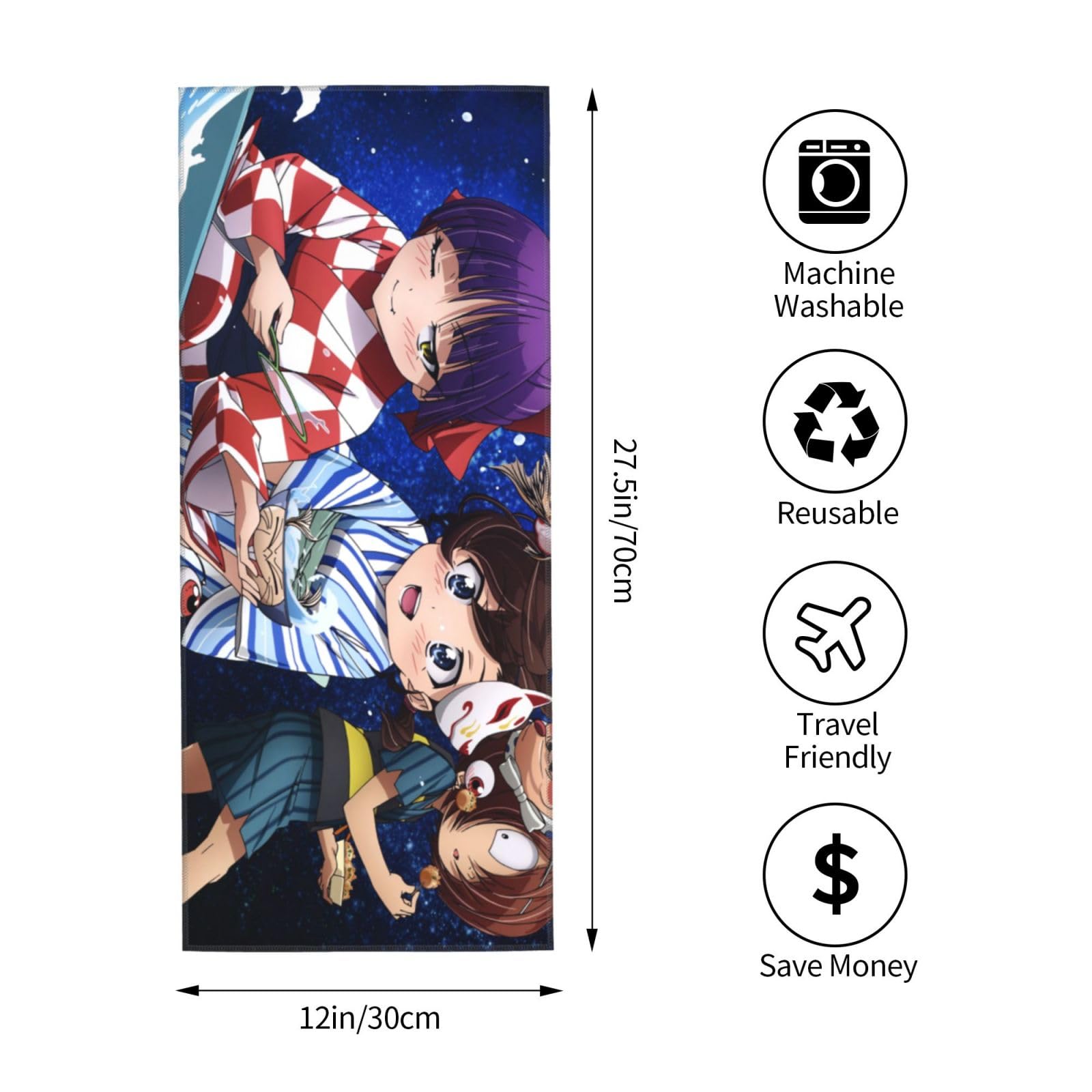 Amazon｜ゲゲゲの鬼太郎 ねこ娘 タオル フェイスタオル ウルトラソフト