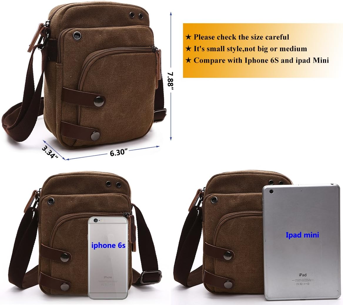 Collsants Mini Crossbody Bags for Women and Men - Small Purses and Handbags - Travel Bag - Canvas Shoulder Purse - Image 4