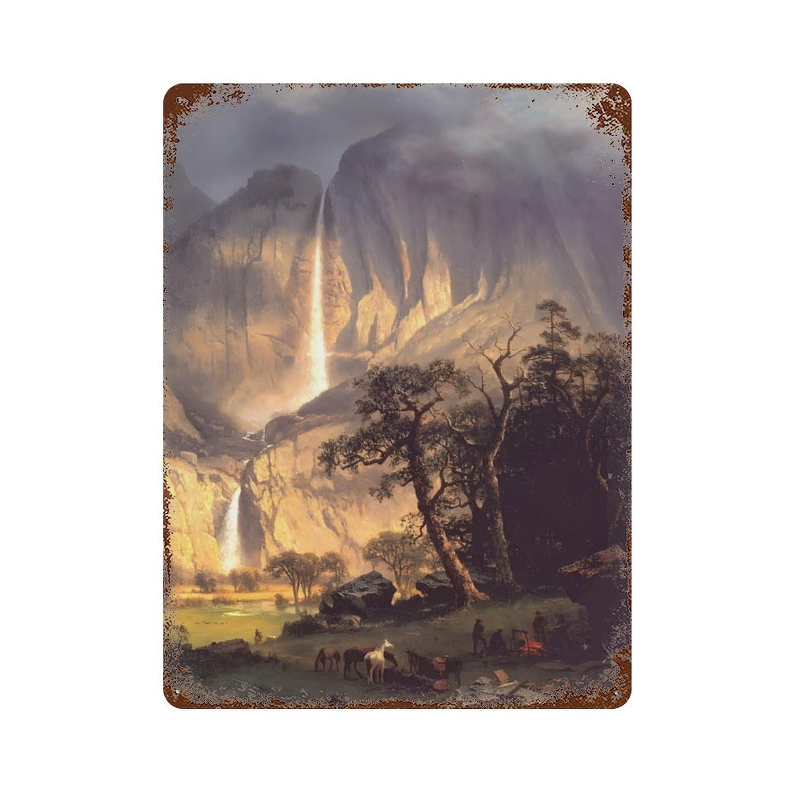 xiaoxiaoshen Albert Bierstadt (7) Wall Decor Art Metal Tin Poster Modern Home Decor Art Home Bar Shop Decorations Vintage Sign 40x30cm