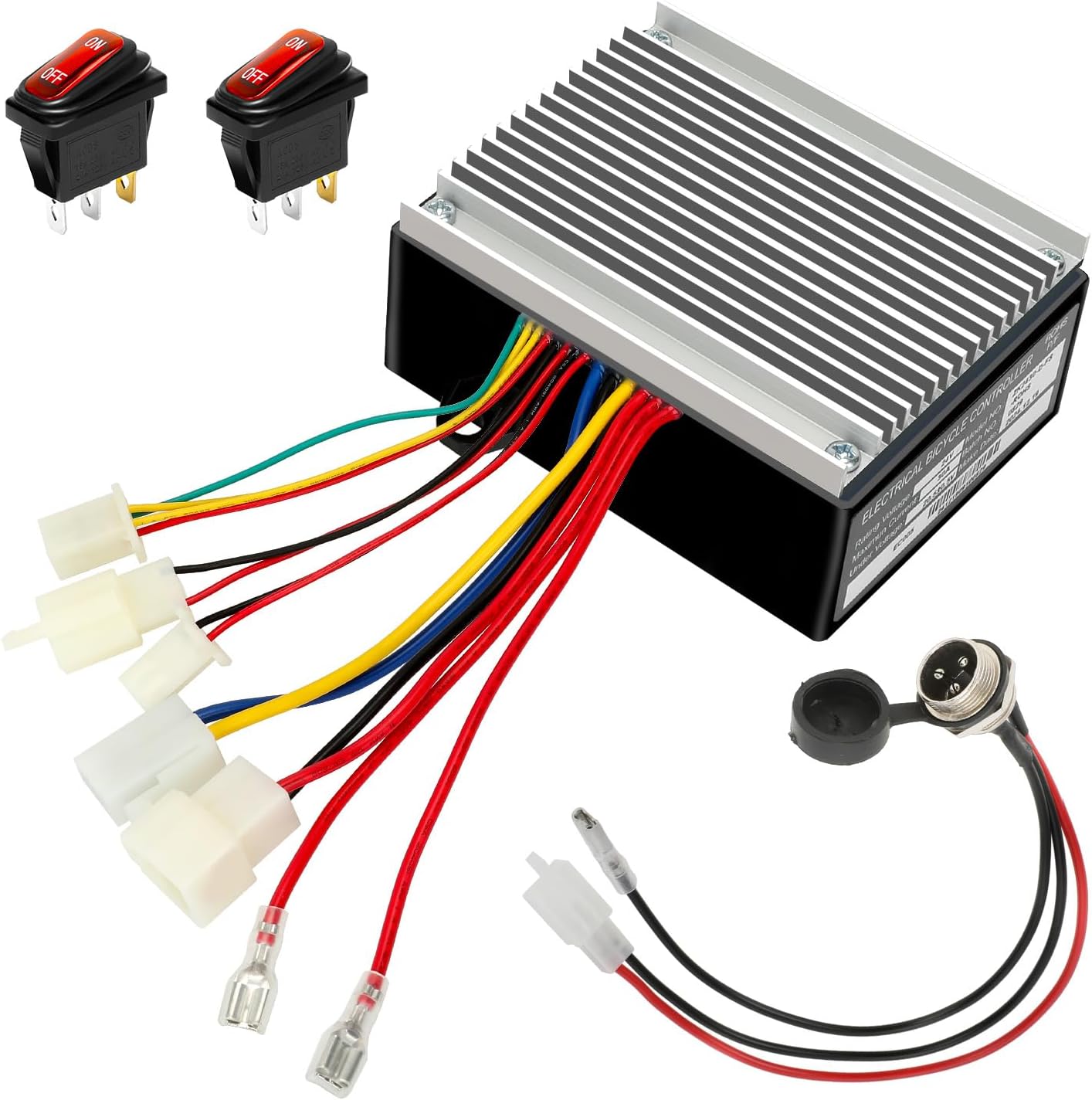 24V Control Module Kit Replacement for Razor MX350 V33-36 Dirt Rocket E200 V24+ E300 E300S V20+ Electric Scooter Pocket Mod, E300 Speed Controller with On Off Switch Charger Port