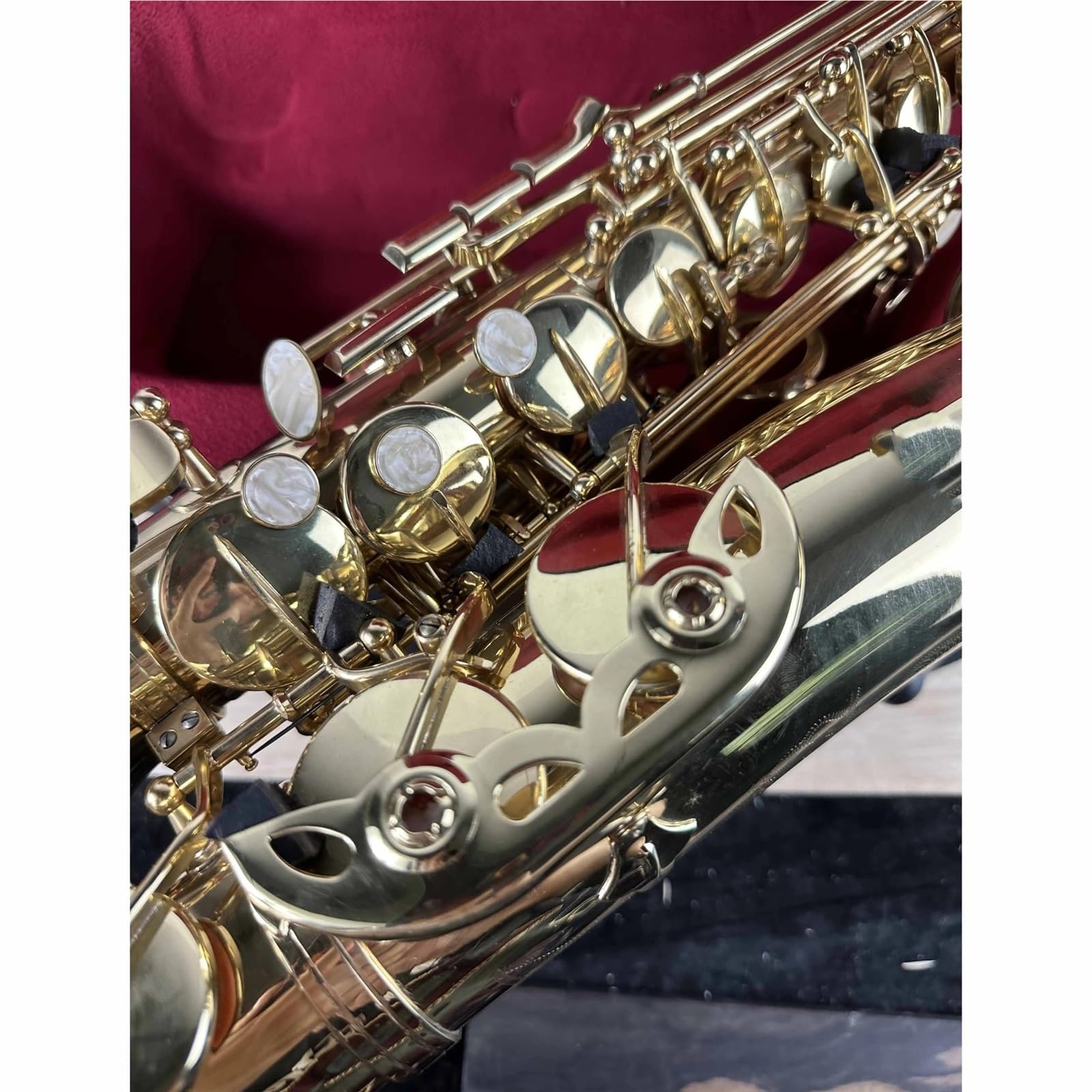 Mosiężny saksofon instrument dęty drewniany dla dorosłych