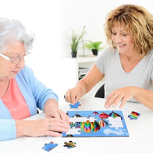 Miniatura 5 de Paquete de 4 rompecabezas de 16 piezas grandes, productos y actividades de demencia y Alzheimer, juego de memoria para pacientes en hogares de