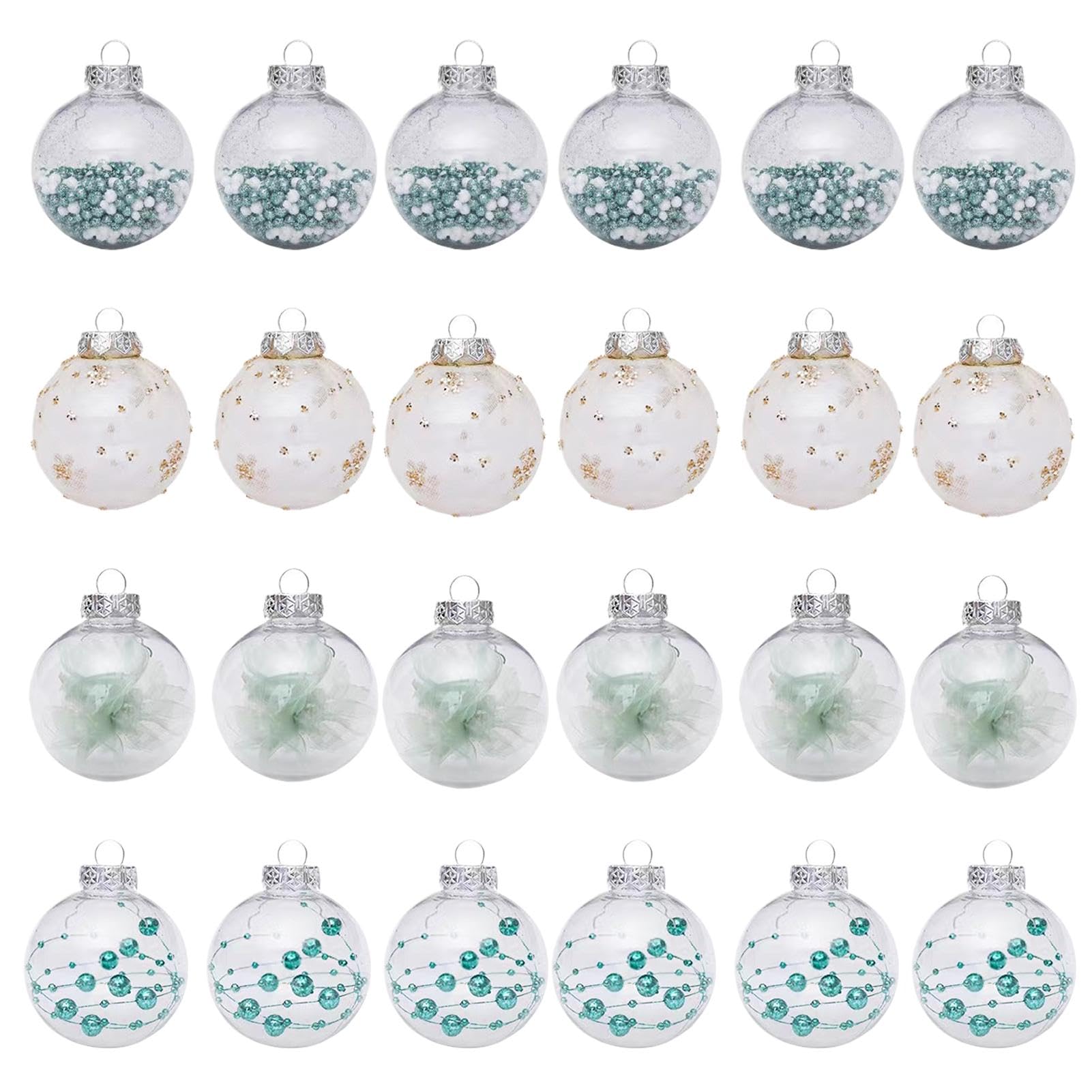 Pendentif décoratif pour arbre de Noël boules suspendues incassables 2.36"
