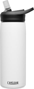 CamelBak Eddy+ Insulated Stainless Steel Water Bottle with Bite Valve Straw, LongLasting Cold Hydration for Everyday Performance, 20oz, White