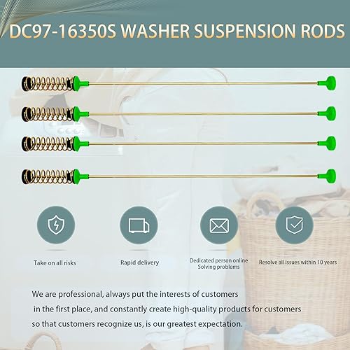 Miniatura 5 de 2025 Actualización DC97-16350S Varillas de suspensión para arandela* 4 (OEM) Reemplazar DC97-16350T DC97-16350K DC97-16350R Compatible con varillas
