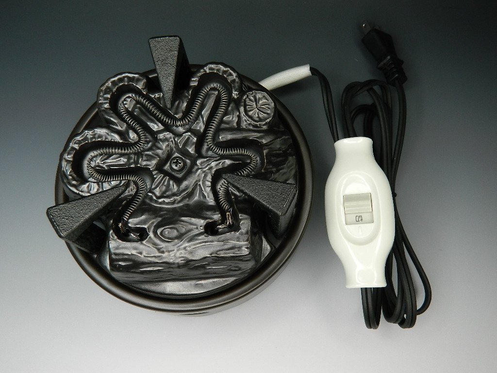 Amazon | ヤマキ電器 YU003 嬉楽 炭型ヒーター 五徳付き 茶釜 鉄瓶 銀