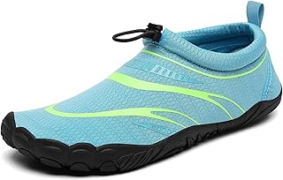 Unisex Badeschuhe Atmungsaktiv Mesh Wasserschuhe Sommer Schnell Trocknend Aquaschuhe Gr.36-46