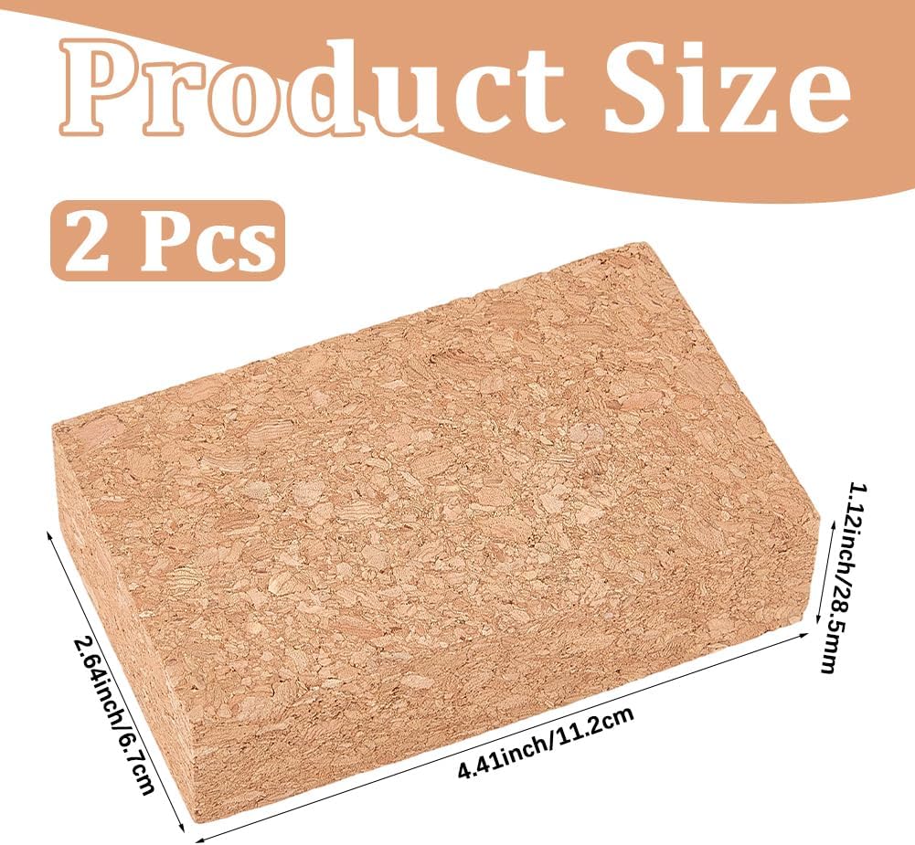 2PCS Leather Cutting Pad for DIY Sound Absorbing Cork Punching Board Hole Punch Stamping Tool Thickened Punching Mat Thick Protection Pad for Stitching Chisels Leathers Working DIY Craft