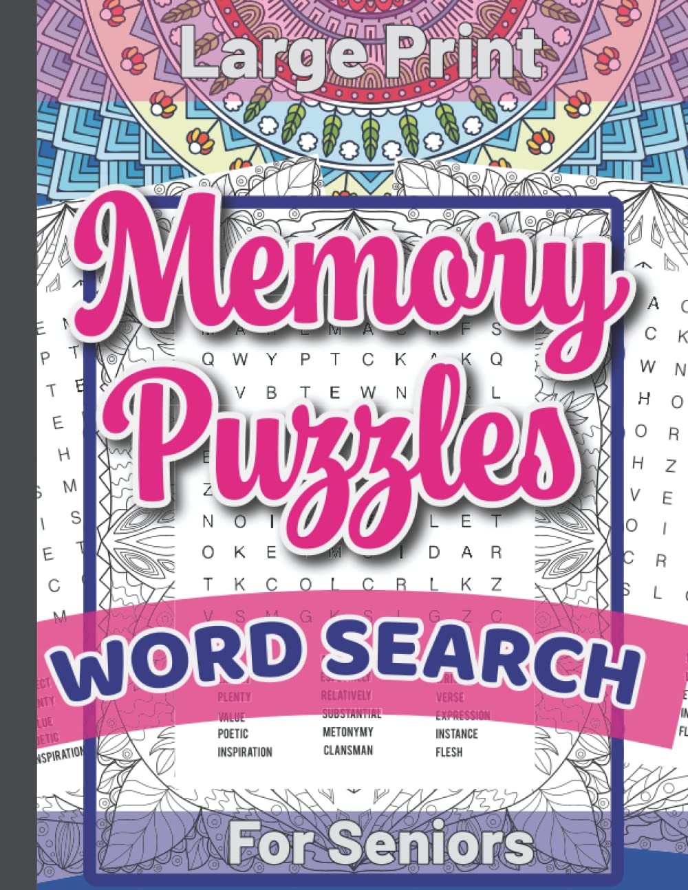 Buy Large Print Memory Word Search Puzzles for Seniors A Book of