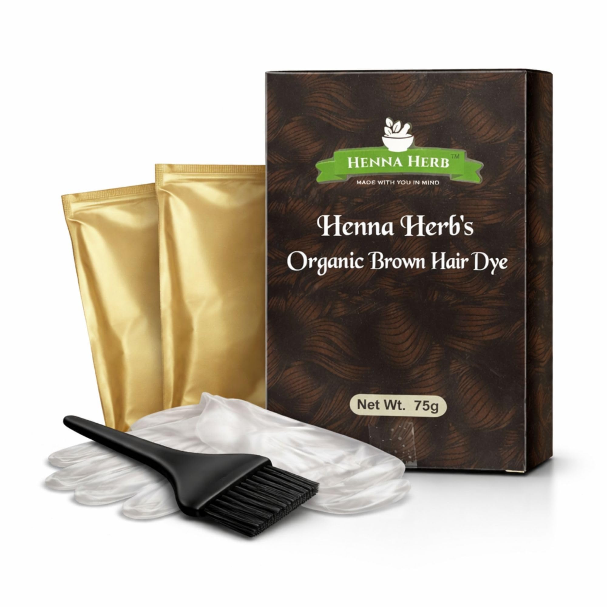 Henna Herb Natural Brown Hair Dye | Long-Lasting Grey Coverage | Rich Brown Hair Color | Smooth & Shiny Finish | Easy At-Home Application-image-32