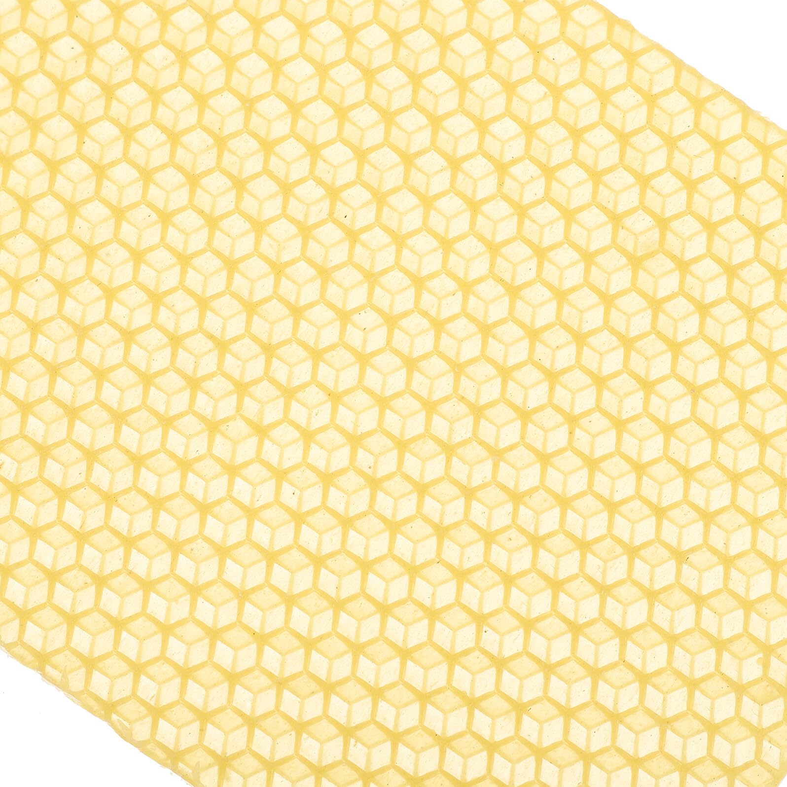 SHINEOFI 10 Láminas de Cera de Abeja Natural para Colmenas Tamaño Mediano Base para Marcos Profundos Adecuado para Apicultura y Bricolaje Cera para Construcción de Panales y