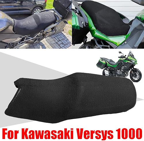 Miniatura 2 de Funda de asiento de motocicleta de tela cojín proteger para Kawasaki Versys 1000 ABS 1000SE Versys1000
