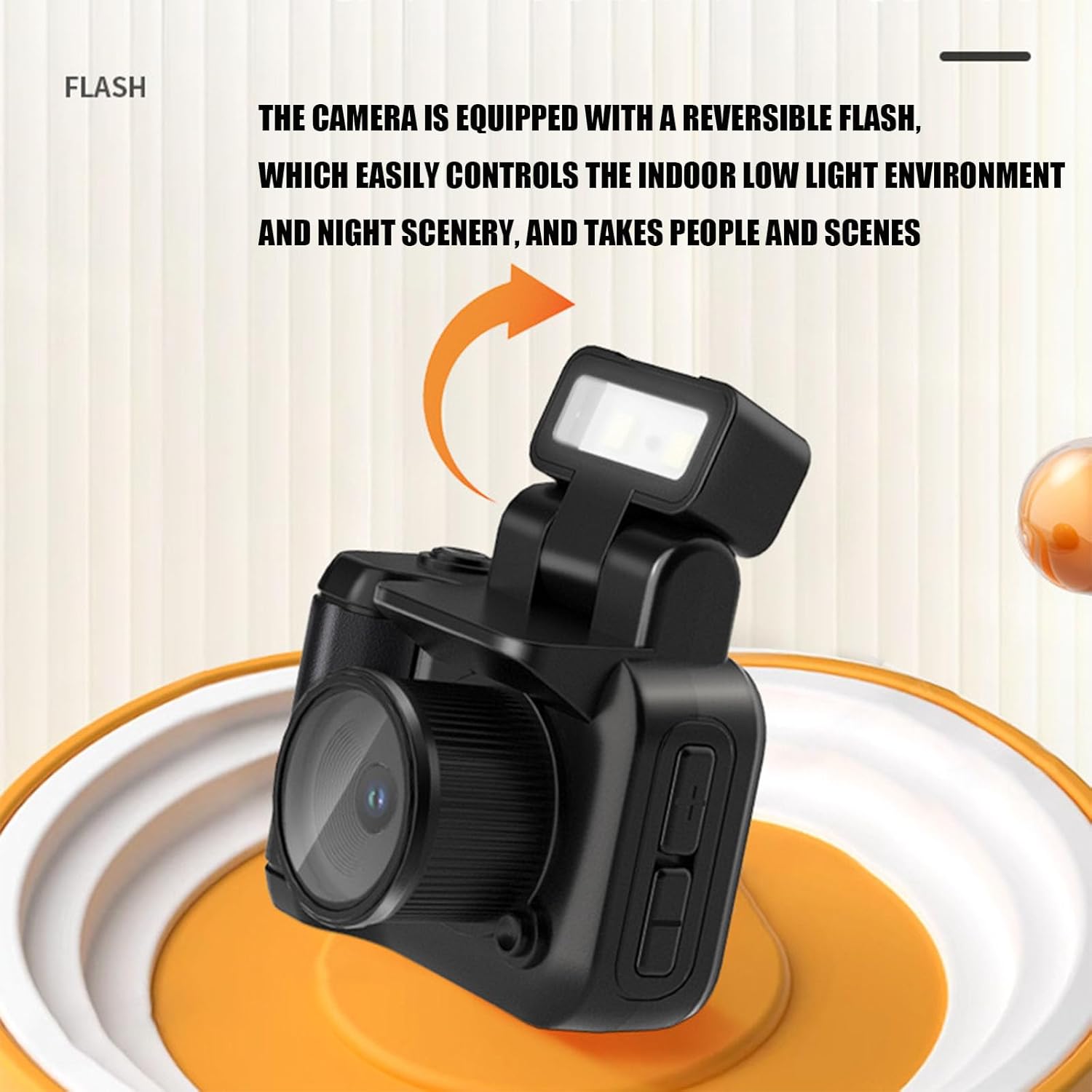 Retrosnap Mini Camera with reversible flash