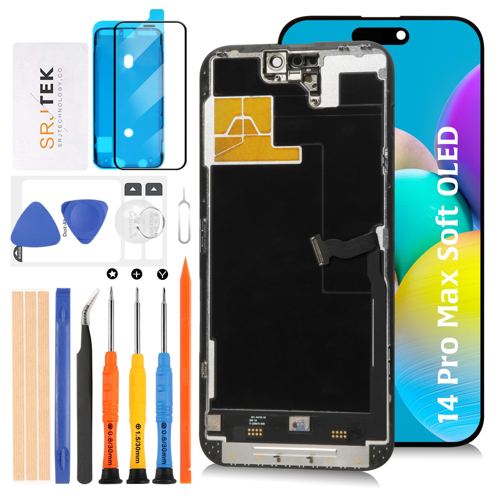 Amazon.co.jp: SRJTEK For iPhone 14 Pro Max 『Soft OLED+120Hz対応