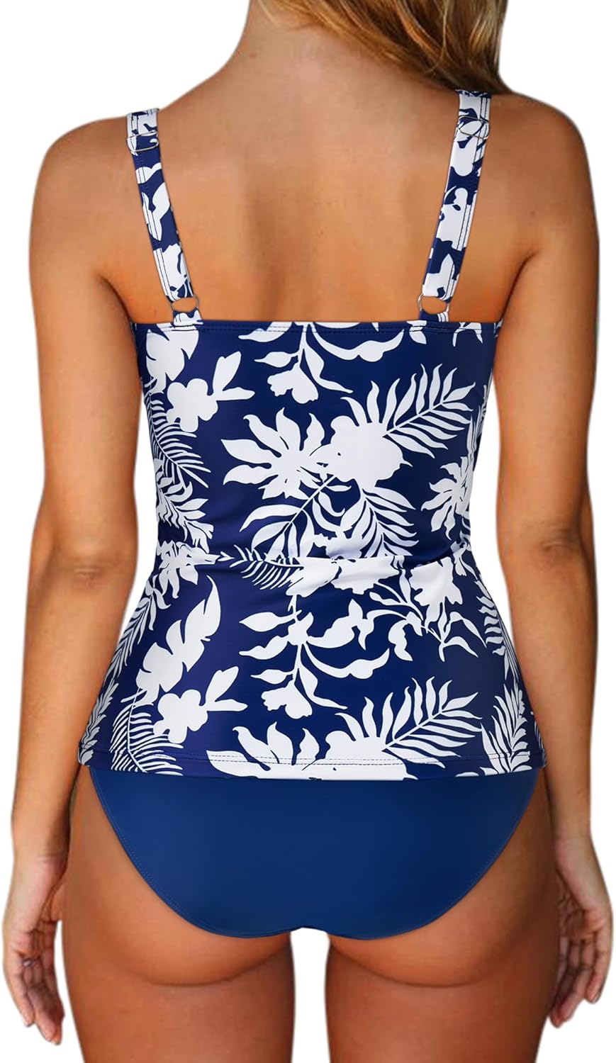 SUUKSESS Women Sexy Twist Push Up Tankini Swimsuit Tummy Control Bathing Suits - Image 2