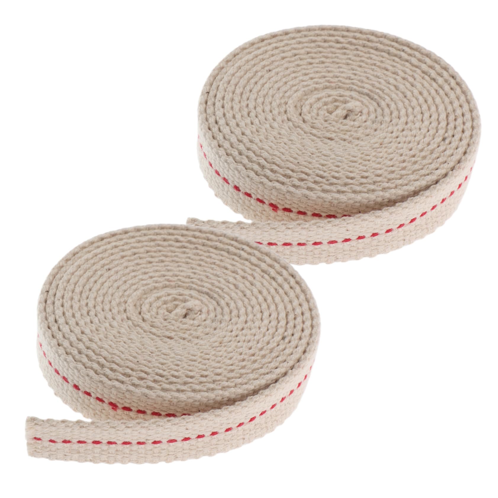 ibasenice 2rolls Replacement Cotton Wick for Oil Lanterns Cotton for Kerosene Lamps and Lanterns and Stable for Outdoor Camping and Adventures